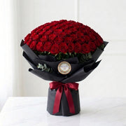 Red Majesty Bouquet of 100 Red Roses